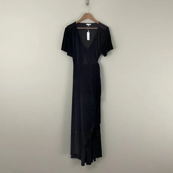 Baltic Born | Dresses | Baltic Born Calvin Black Sparkle Velvet Wrap Maxi Dress Size Xl | Poshmark Baltic Born | Dresses | Baltic Born Calvin Black Sparkle Velvet Wrap Maxi Dress Size Xl | Poshmark